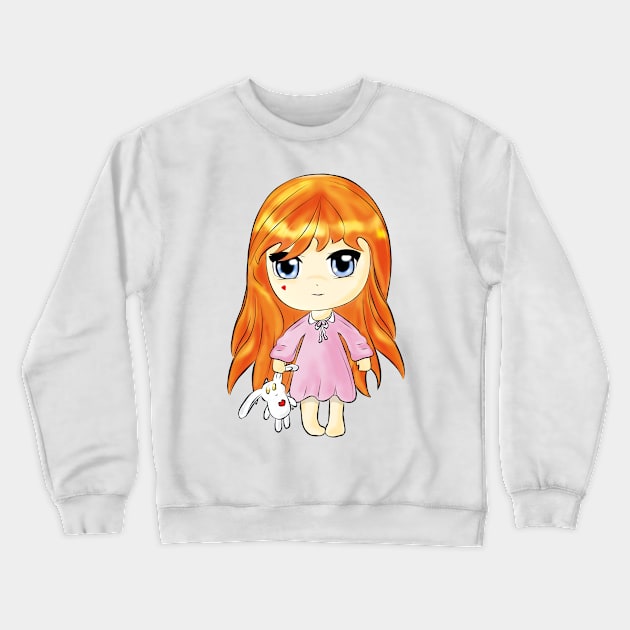 Chibi fille Crewneck Sweatshirt by ChrystelleHC